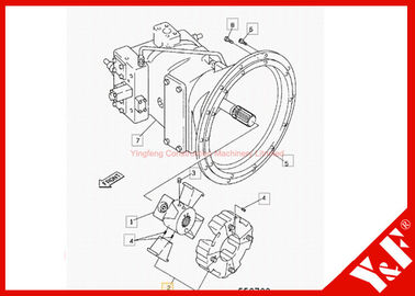 خرید Jcb Js220 Excavator Coupling For Jrj0213 Hydraulic Pump Drive Group Connect Engine online manufacture