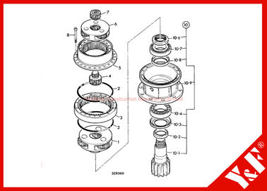 خرید High Precision Jcb Js220 Track Excavator Gearbox Assembly Long Life online manufacture