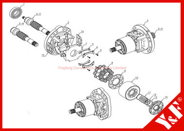 خرید قطعات هیدرولیک Komatsu Excavator برای HPV35 / 55 (PC60 / 120/200 / 300-3 / 5 / PC400 / PC650 Piston Pump Series online manufacture