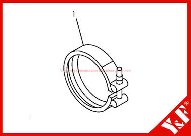 خرید Komatsu Excavator Parts PC200-7 6732-81-8220  CLAMP 6D102 Engine online manufacture