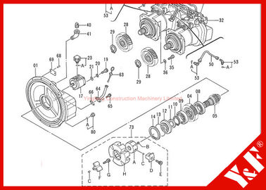 خرید Hitachi Excavator Engine Drive coupling to Engine Flywheel Mounting Hydraulic Pump Shaft online manufacture